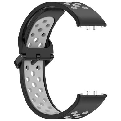 Ремешок Deexe Dot Color для Samsung Galaxy Fit 3 - Black / Grey