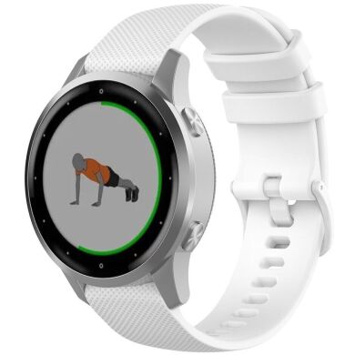 Ремінець UniCase Rhombus Texture для годинників з шириною кріплення 18 мм - White