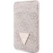 Кардхолдер с ремешком для смартфона Guess triangle MagSafe (GUBPWMWSP4GTP) - Pink. Фото 3 из 6