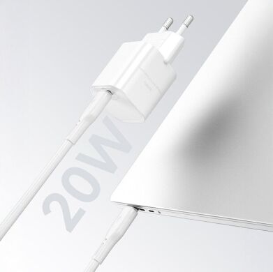 Сетевое зарядное устройство WIWU Wi-G014 GaN 20W (Type-C) - White