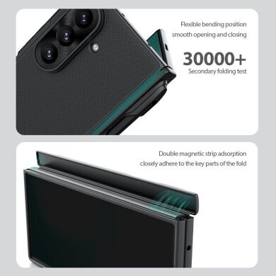 Пластиковый чехол NILLKIN Super Frosted Shield Magnetic (S Pen) для Samsung Galaxy Fold 8 Ultra - Transparent Black