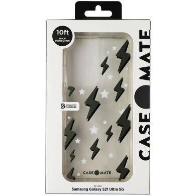 Захисний чохол Case-Mate Tough Prints для Samsung Galaxy S21 Ultra (G998) - Thunder Bolts