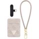 Кардхолдер с ремешком для смартфона Guess triangle MagSafe (GUBPWMWSP4GTP) - Pink. Фото 1 из 6