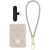 Кардхолдер с ремешком для смартфона Guess triangle MagSafe (GUBPWMWSP4GTP) - Pink