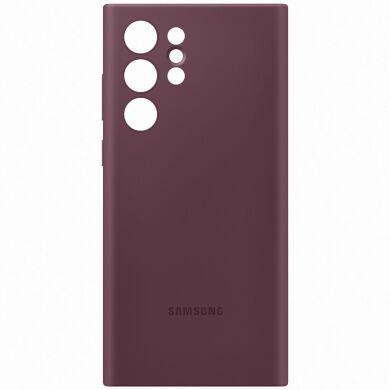 Чохол Silicone Cover для Samsung Galaxy S22 Ultra (S908) EF-PS908TEEGRU - Burgundy