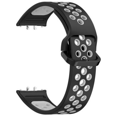 Ремінець Deexe Dot Color для Samsung Galaxy Fit 3 - Black / Grey