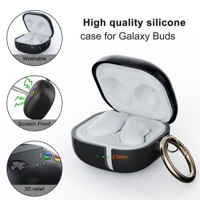 Защитный чехол Deexe Game Console для Samsung Galaxy Buds Live / Buds Pro / Buds 2 / Buds 2 Pro / Buds FE - Blackish Green