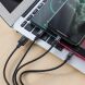 Кабель Hoco X14 3 в 1 USB to Lightning+MicroUSB+Type-C (1m) - Black. Фото 6 из 7