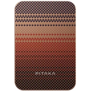 Внешний аккумулятор Pitaka Aramid Fiber Magnetic Qi2 20W (10000mAh) PBQ2502 - Sunset