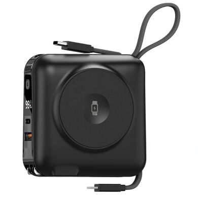 Внешний аккумулятор WIWU Wi-P051 6 in 1 45W (15000mAh) + кабель Type-C + Lightning - Black