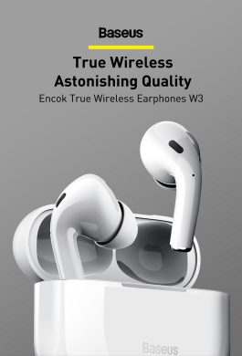 Беспроводные наушники Baseus Encok True Wireless Earphones W3 (NGW3-02) - White