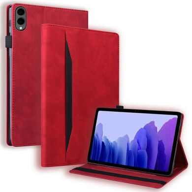 Чехол Deexe Business Style для Samsung Galaxy Tab S12 Plus - Red