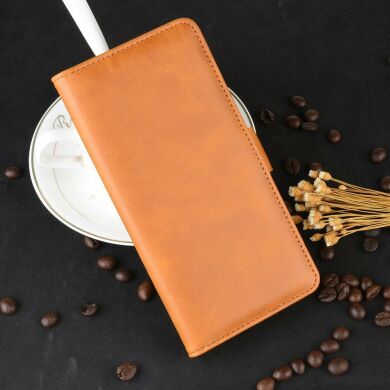 Чехол Deexe Pocket Wallet для Samsung Galaxy A01 (A015) - Light Brown
