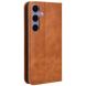 Чохол Deexe Retro Style для Samsung Galaxy S26 (S942) - Brown