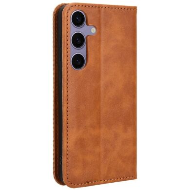 Чохол Deexe Retro Style для Samsung Galaxy S26 (S942) - Brown