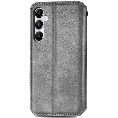 Чехол Deexe Rhombus Wallet для Samsung Galaxy A35 (A356) - Grey