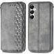 Чехол Deexe Rhombus Wallet для Samsung Galaxy A35 (A356) - Grey. Фото 1 из 6