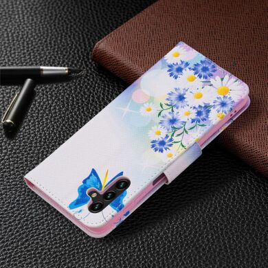 Чехол-книжка Deexe Color Wallet для Samsung Galaxy A13 5G (A136) / A04s (A047) - Butterfly and Flowers