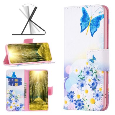 Чехол-книжка Deexe Color Wallet для Samsung Galaxy A35 (A356) - Butterfly and Flowers