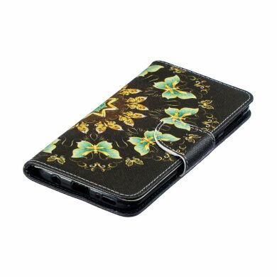 Чохол-книжка Deexe Color Wallet для Samsung Galaxy A40 (А405) - Colorized Butterflies