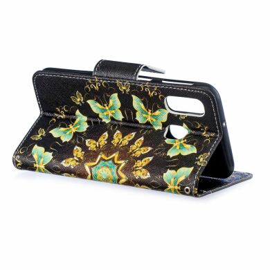 Чохол-книжка Deexe Color Wallet для Samsung Galaxy A40 (А405) - Colorized Butterflies