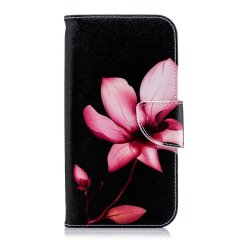 Чехол-книжка Deexe Color Wallet для Samsung Galaxy J4 2018 (J400) - Pink Flower