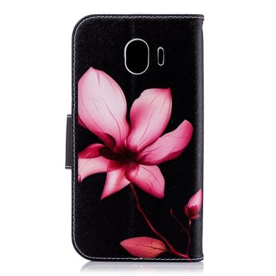 Чехол-книжка Deexe Color Wallet для Samsung Galaxy J4 2018 (J400) - Pink Flower