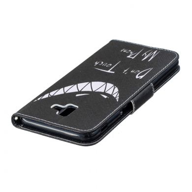 Чохол-книжка Deexe Color Wallet для Samsung Galaxy J6+ (J610), Angry Face and Warning Words