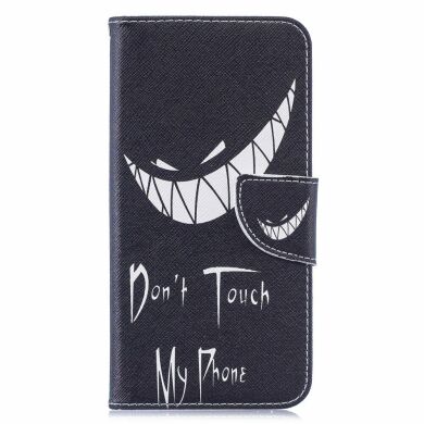 Чехол-книжка Deexe Color Wallet для Samsung Galaxy M10 (M105) - Angry Face