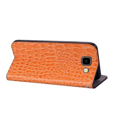 Чехол-книжка Deexe Glittery Crocodile для Samsung Galaxy J4+ (J415) - Orange