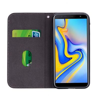 Чохол-книжка Deexe Glittery Crocodile для Samsung Galaxy J4+ (J415) - Orange