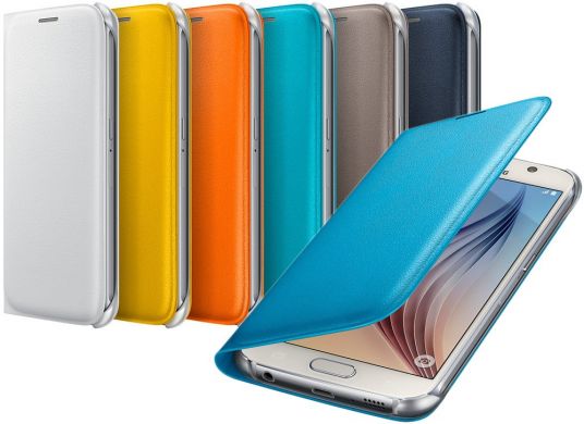 Чохол-книжка Flip Wallet PU для Samsung S6 (G920) EF-WG920PLEGRU - Orange