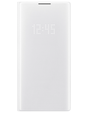 Чехол-книжка LED View Cover для Samsung Galaxy Note 10+ (N975)	 EF-NN975PWEGRU - White