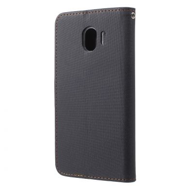 Чехол-книжка ROAR KOREA Cloth Texture для Samsung Galaxy J4 2018 (J400) - Black