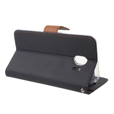 Чехол-книжка ROAR KOREA Cloth Texture для Samsung Galaxy J4 2018 (J400) - Black