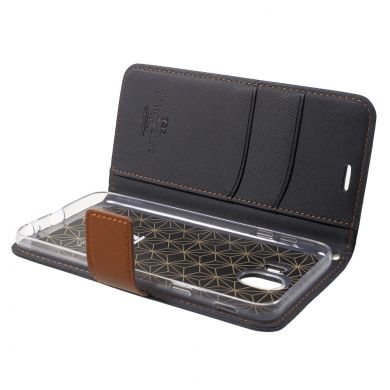 Чехол-книжка ROAR KOREA Cloth Texture для Samsung Galaxy J4 2018 (J400) - Black