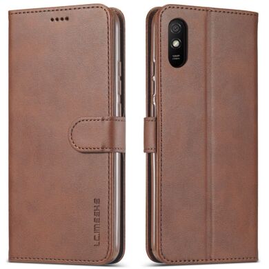 Чохол LC.IMEEKE Wallet Case для Samsung Galaxy A02 (A022) - Brown