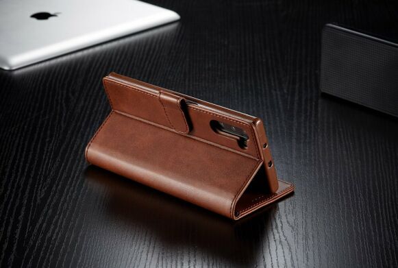 Чехол LC.IMEEKE Wallet Case для Samsung Galaxy Note 10 (N970) - Brown