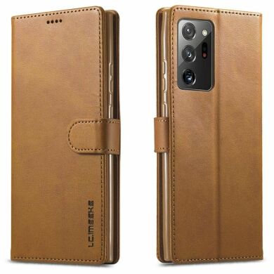 Чехол LC.IMEEKE Wallet Case для Samsung Galaxy Note 20 Ultra (N985) - Brown