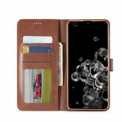 Чохол LC.IMEEKE Wallet Case для Samsung Galaxy S20 Ultra (G988) - Coffee