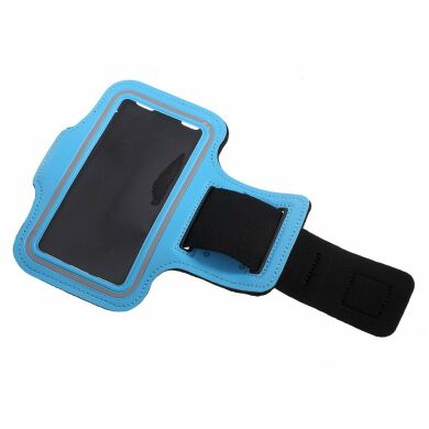 Чехол на руку Deexe Running Sports для смартфонов шириной до 67мм - Baby Blue
