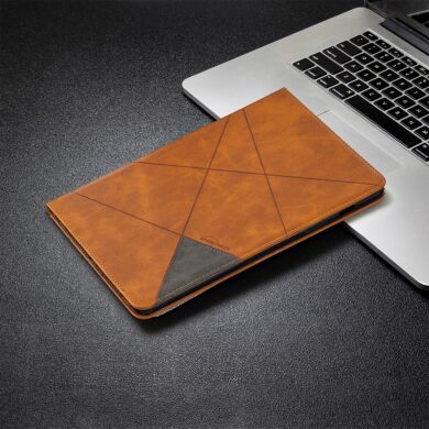 Чехол UniCase Geometric Style для Samsung Galaxy Tab S7 (T870/875) / S8 (T700/706) - Brown