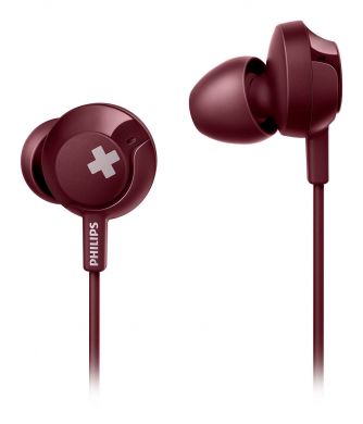 Гарнитура Philips BASS+ (SHE4305RD/00) - Red