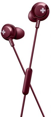 Гарнитура Philips BASS+ (SHE4305RD/00) - Red
