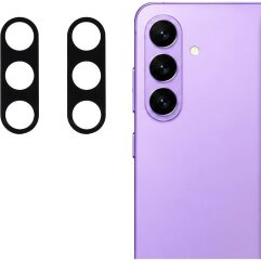 Комплект захисного скла на задню камеру Deexe Black Lens Protector для Samsung Galaxy S26 FE - Black
