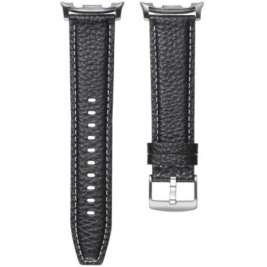 Шкіряний ремінець Deexe Classic для Samsung Galaxy Watch 8 (40/44mm) / 8 Classic - Black