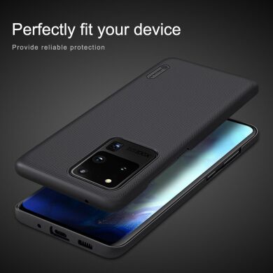 Пластиковый чехол NILLKIN Frosted Shield для Samsung Galaxy S20 Ultra (G988) - Black
