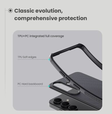 Пластиковый чехол NILLKIN Frosted Shield Pro для Samsung Galaxy S25 FE (S731) - Black