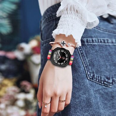 Ремінець Deexe Braided Strap для Samsung Galaxy Watch 8 (40/44mm) / 8 Classic (43/47mm) / Ultra 2 - Mint Green