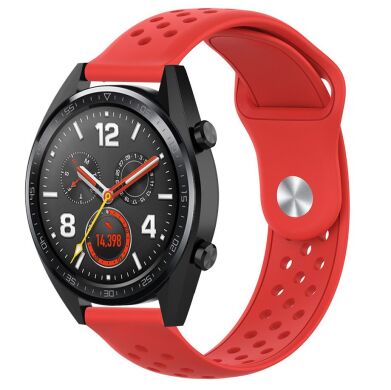 Ремешок Deexe Holes Strap для Samsung Galaxy Gear S3 - Red